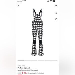 Stylish Black and White Houndstooth Jumpsuit